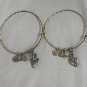 ALEX AND ANI - 2 Infused Energy Bronze Bangles